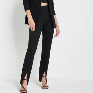 Columnist High Waisted Front Vent Straight Pant